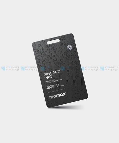 Momax Pincard Pro Rechargeable Find My Tracker - Black