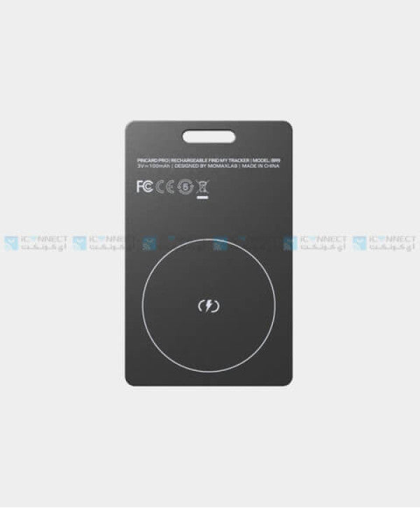 Momax Pincard Pro Rechargeable Find My Tracker - Black