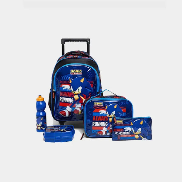Sonic the Hedgehog 5 in 1 Kids Trolly Bag