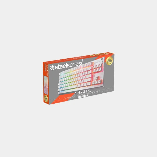 SteelSeries Apex 3 TKL Gaming Keyboard |SS-KB-APX-3-TKL-US-WH - White