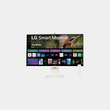 LG 32 Inch 4K UHD IPS Smart Monitor with web OS and Built-in FHD Webcam - 32SR85U-W