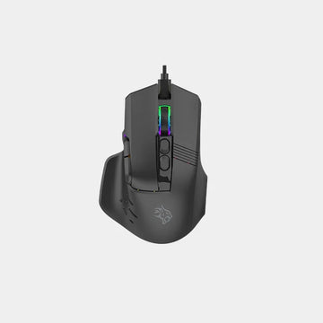 Porodo Gaming 9D Wired Mouse DPI 12800 with 13 Modes RGB Light