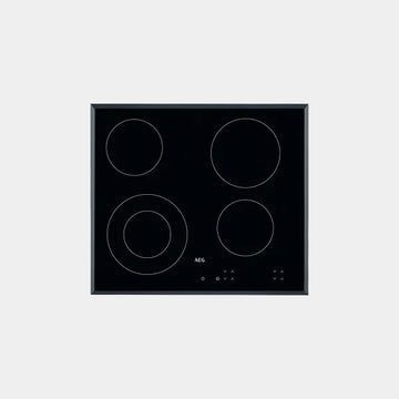 AEG  Built-in Electric Ceramic Hob 60 cm 4 Zones - Black |HK624010FB