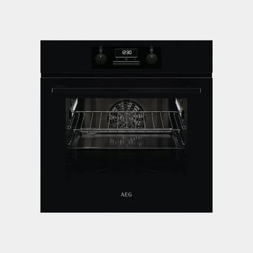 AEG Built-in Electric oven, 60 cm, Multifunctional oven with ring heating element,Black |BCK431111B