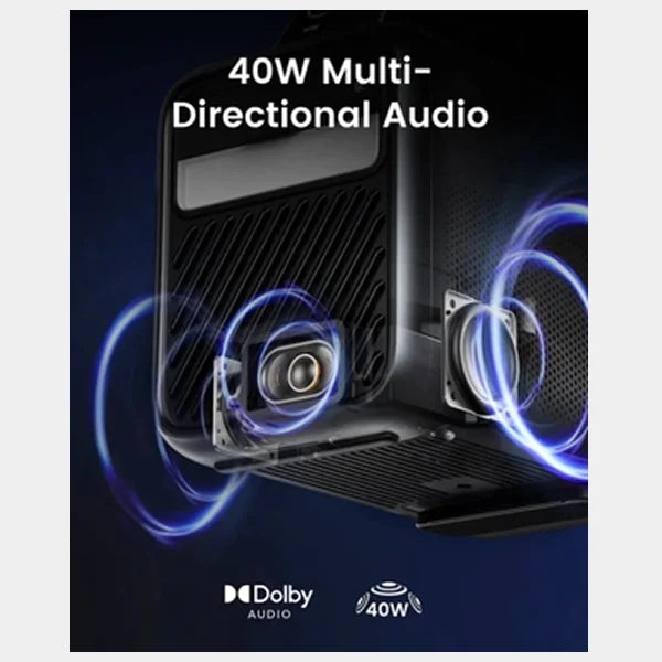 Anker Nebula Mars 3 Portable Outdoor Projector | 185 Wh | 1080P | DLP Technology | IPX3 | D2333211 - Black