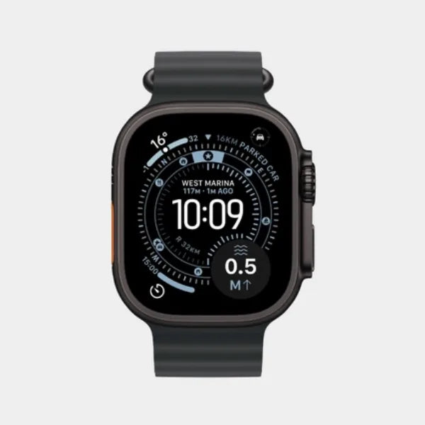 Apple Watch Ultra 3 GPS + Cellular 49mm Black Titanium Case with Black Ocean Band- MF0J4AF