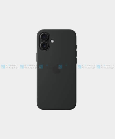 Apple Silicone Case For Apple iPhone 16 Plus  - Black