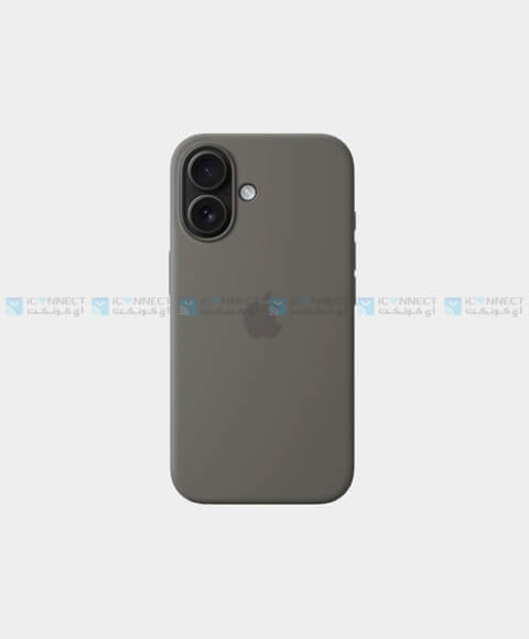 Apple Silicone Case For Apple iPhone 16 Plus  - Stone Gray