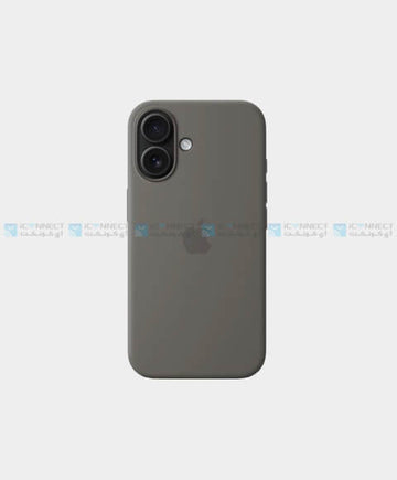 Apple Silicone Case For Apple iPhone 16 Plus  - Stone Gray
