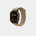 Apple 49mm Tan Alpine Loop - Large - Black Titanium Finish in qatar
