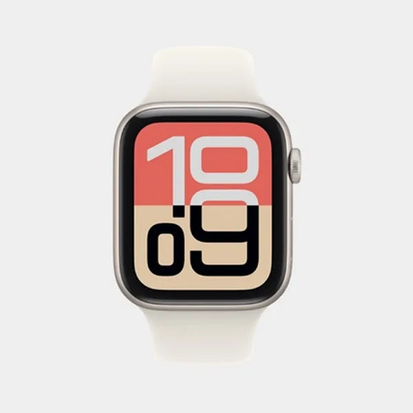 Apple Watch SE 3 GPS 44mm Starlight Aluminium Case with Starlight Sport Band - S/M - MEHG4AF/A