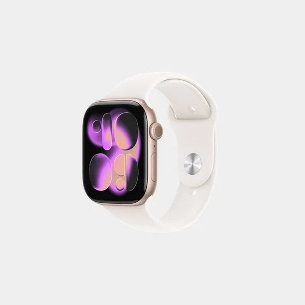 Apple Watch Series 11 GPS 42mm Rose Gold Aluminium Case with Light Blush Sport Band - S/M MEU04