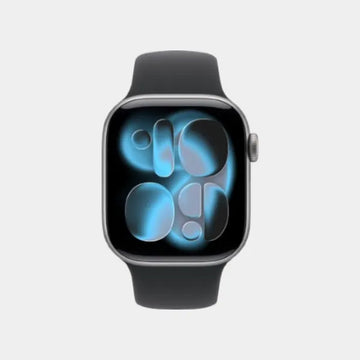 Apple Watch Series 11 GPS + Cellular 42mm Space Grey Aluminium Case with Black Sport Band  S/M- MF8A4