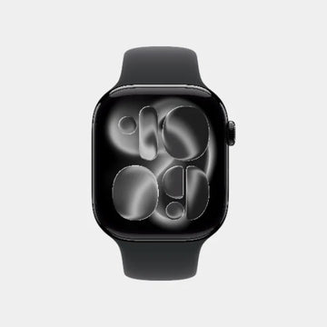 Apple Watch Series 11 GPS + Cellular 46mm Jet Black Aluminium Case with Black Sport Band  M/L - MFC44