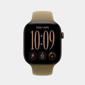 Apple Watch Series 12 GPS 42mm Dark Bronze Aluminium Case with Olive Sport Band | S/M - MJEF4AF/A