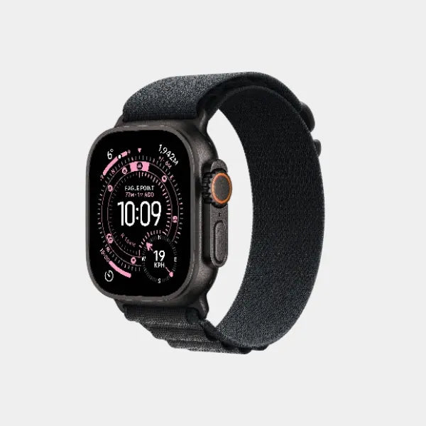 Apple Watch Ultra 3 GPS + Cellular 49mm Black Titanium Case with Black Alpine Loop Small -  MFOQ4