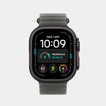Apple Watch Ultra 4 GPS + Cellular 49mm Black Titanium Case with Translucent Black Ocean Band - MJAY4AF/A