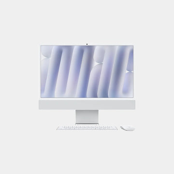 Apple iMac 24 inch | M4 Chip | 8-core CPU 8‑core GPU | 16GB RAM | 256GB SSD | 4.5K Retina Display | English Keyboard | MWUC3AB/A - Silver