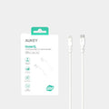 Aukey CB-SCL1-WH White 1m Silicone USB C to Lightning Cable qatar