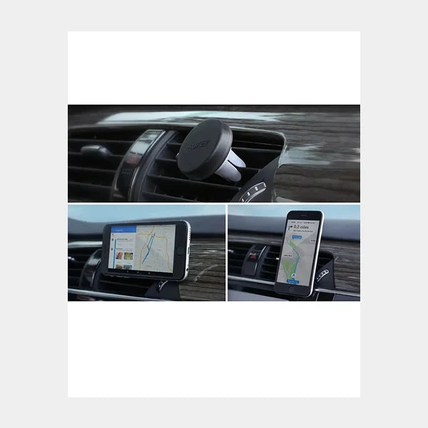 Aukey Magnetic Air Vent Phone Mount Black , HD-C5 BK qatar