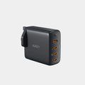 Aukey PA-B7S-BK Black 4 Port 100W PD Wall Charger Gan Power Tech
