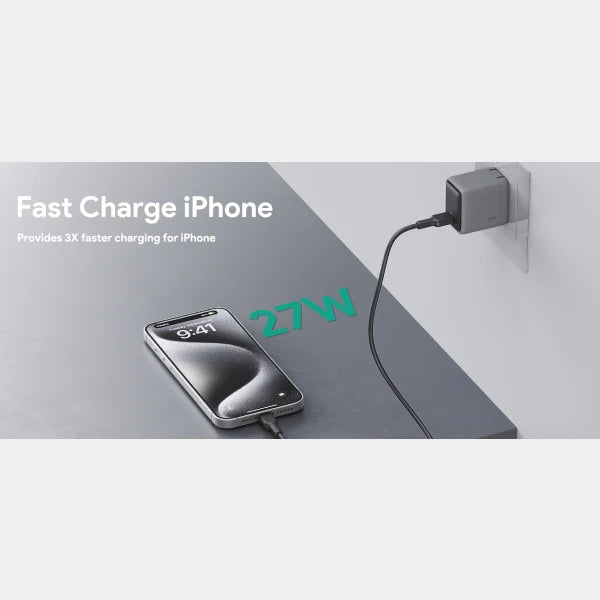 Aukey PA‑C2 Comet 45W PD Wall Charger Gan Tech - Gray