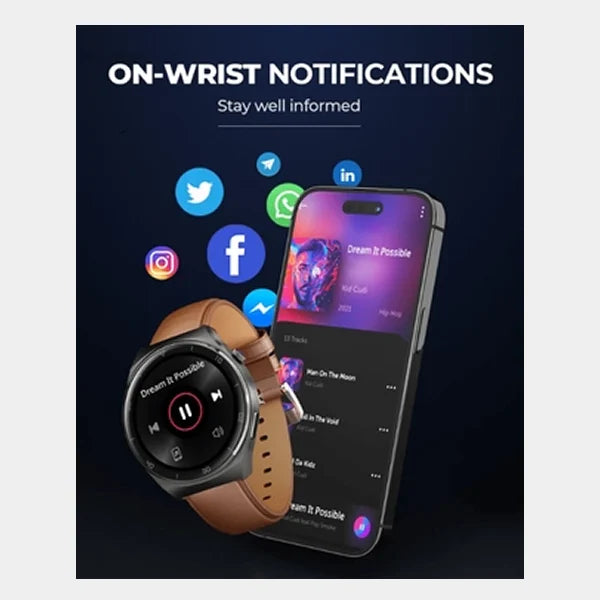 Aukey SW-2ultra Gray Smartwatch W Calling Function qatar