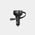 Baseus Enjoyment Pro Car Charger C + Lightning Retractable Cable 55W - Black