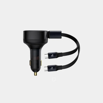 Baseus Enjoyment Retractable 2-In-1 Car Charger C+C 33W