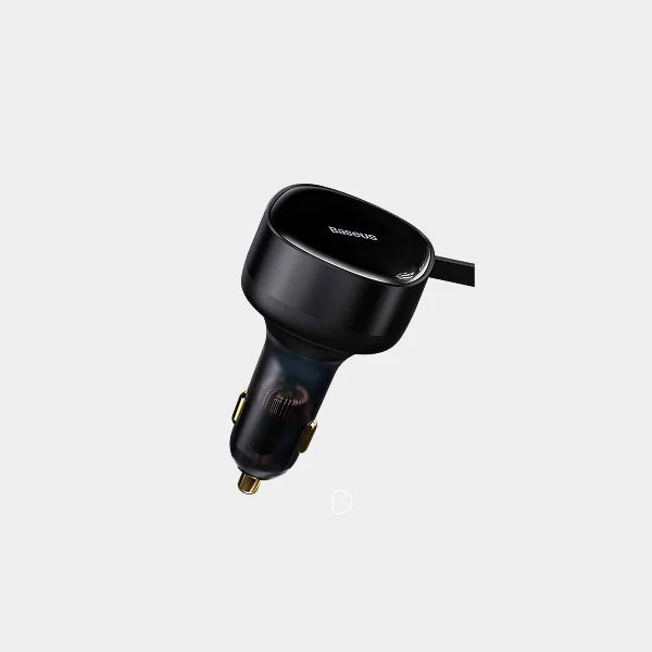 Baseus Enjoyment Retractable 2-In-1 Car Charger C+C 33W in qatar