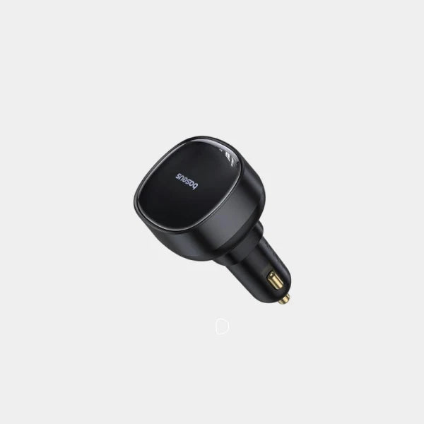 Baseus Enjoyment Pro Car Charger Retractable Type-C Cable 60W in qatar