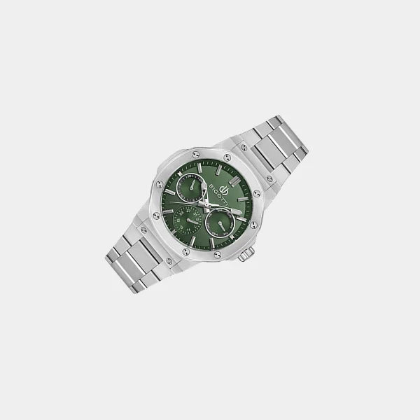 Bigotti BG.1.10602-1 Silver Green Dial Chrono Gents qatar