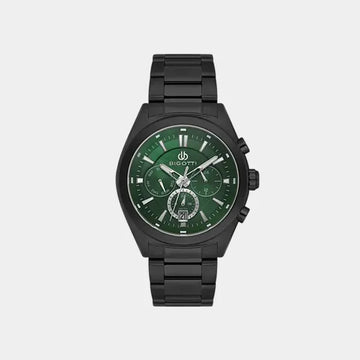 Bigotti BG.1.10631-5 Black Green Dial Chrono Gents