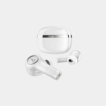 boAt  Nirvana Ion ANC, Active Noise Cancellation, 120Hrs Battery ,Bluetooth TWS in Ear Earbuds Wireless Earphones  - Quartz White