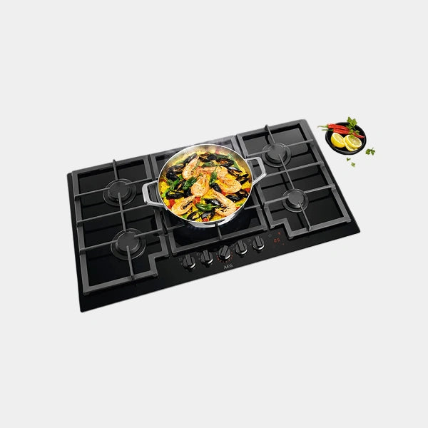 AEG 5 Burners Glass Built-in Gas Hob