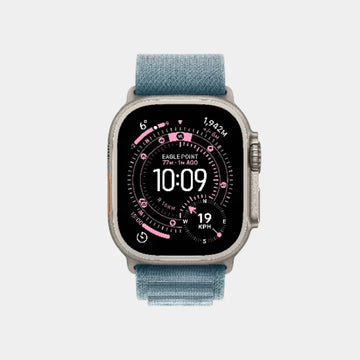 Apple Watch Ultra 3 GPS + Cellular 49mm Natural Titanium Case with Light Blue Alpine Loop  Small - MEWK4