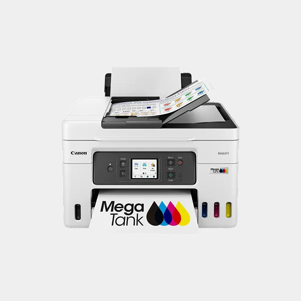 Canon MAXIFY GX4040 Wireless Colour All-in-one Refillable MegaTank Inkjet Printer, ideal for small businesses that need cost-effective and high-speed printing - Grey