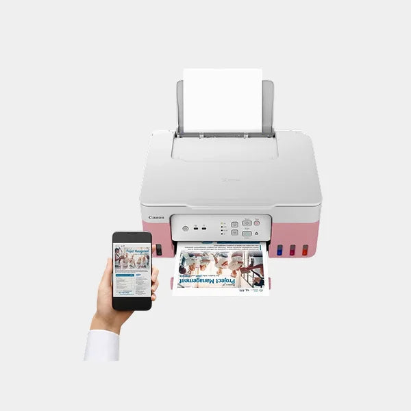 Canon PIXMA G3430 Wireless Colour 3-in-1 Refillable MegaTank Printer- Pink