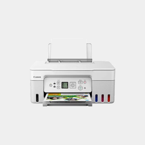 Canon PIXMA G3470 Wireless Colour 3-In-1 Refillable MegaTank Printer | Up to 4800 x 1200 dpi | Wi-Fi, Print, Scan & Copy, Cloud - White