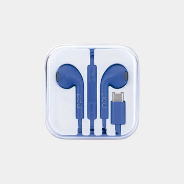 DCU Tecnologic USB-C Wired Earphone blue