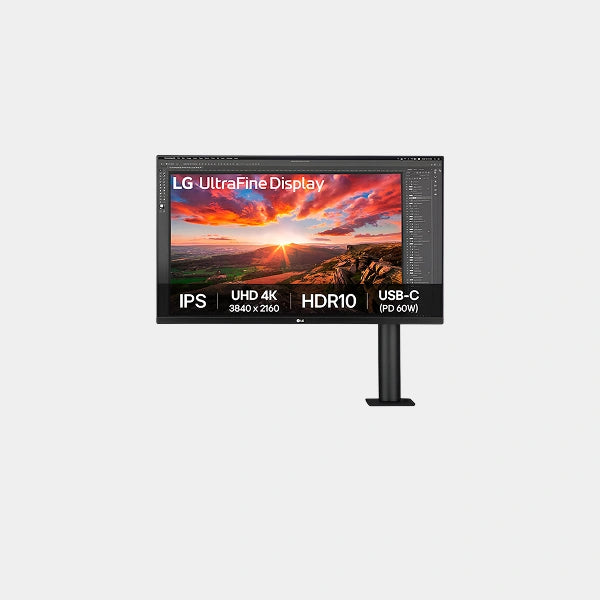 LG 31.5-Inch Uhd 4k Ergo Ips Monitor With Dci-P3, Hdr10, Usb-C - 32UN880K-B