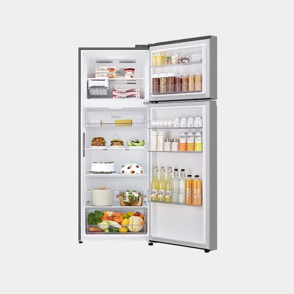 LG 600L Double Door Refrigerator | Smart Inverter with Top freezer | Linear Cooling | Door Cooling | GR-B642PFFQ.DPYQMEA - Platinum Silver
