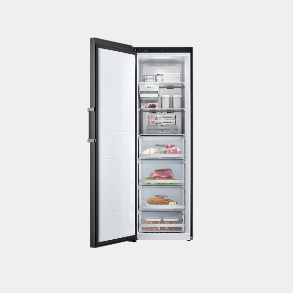 LG Smart Upright Freezer | 355L Capacity | Linear Cooling with Wifi | LOB454FGQM.ABERGCC - Beige Glass