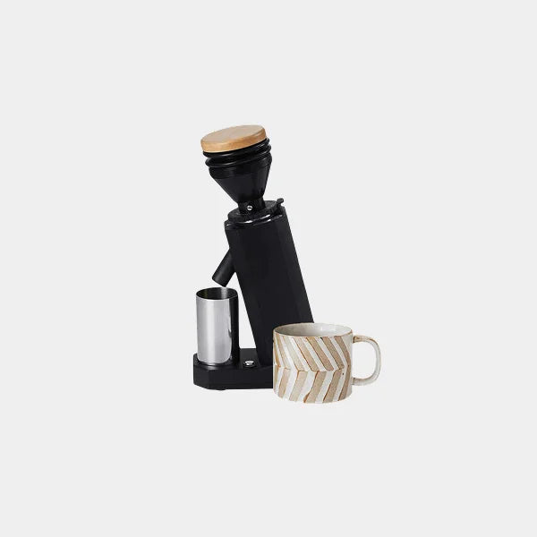 Macnoa MacGrind Grande dlc Coffee Grinder | 19 Grind Levels | 40mm Titanium Burr | 150W Power | 90mm Magnetic Powder Cup | Stainless Steel Container | Compact Anti-Slip Design | Low Friction | MG-25MGGD-BK - Black