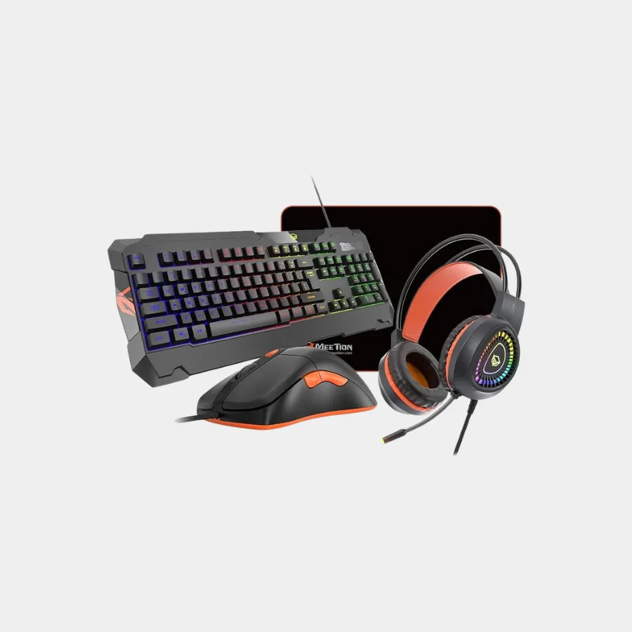 Meetion MT-C505 Gaming Mouse Keyboard and Headset with Mouse Pad Combo Kit,Meetion