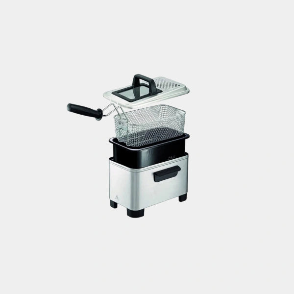 Moulinex Deep Fryer | Easy Pro | Cool Zone Technology | 1.2Kg/3L Capacity | Lid with window | Removable basket | Brushed Stainless Steel | AM333027