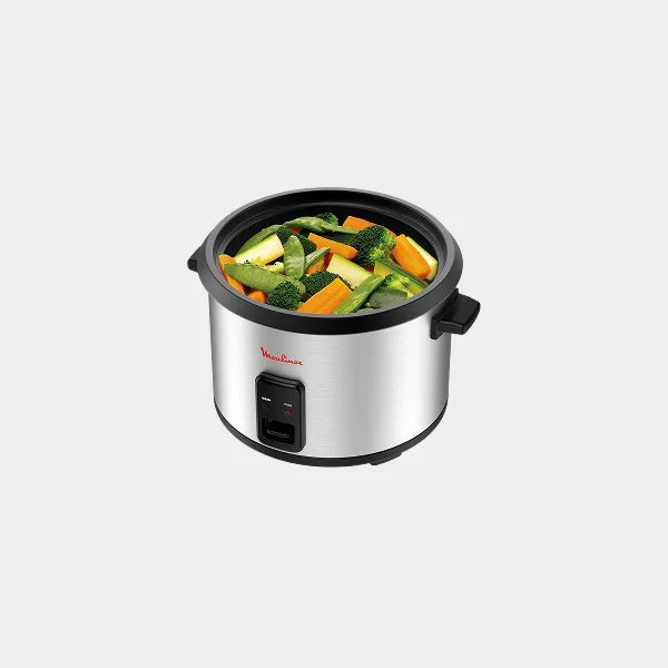Moulinex Rice Cooker 700W , 10 Cups Capacity (1.8L) , Non Stick Removable Bowl ,Glass Lid |MK123D27