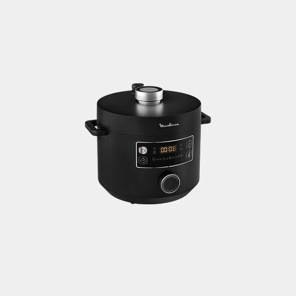 Moulinex Turbo Cuisine Fast Multicooker, 5L, 10 Automatic Cooking Programs , Upto 3x Faster Cooking |CE753827 - Black
