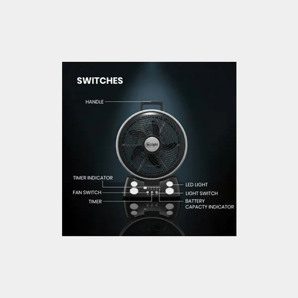 Mr.Light  Rechargeable Fan With Remote
