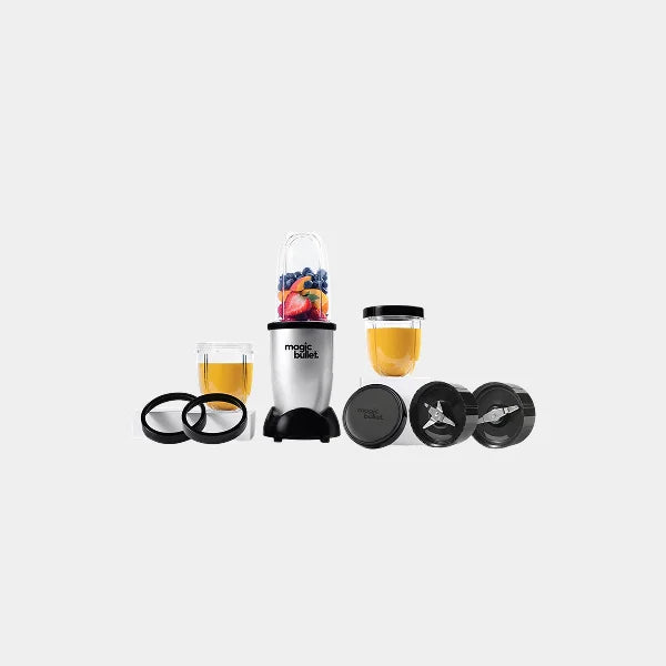 NutriBullet Magic Bullet Smoothie Maker | 355ml Short Cup | 400W Power | 532ml Tall Cup | Stainless-Steel Blades | 9-Piece Set | MB4-1012